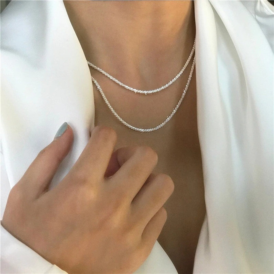Starlight Necklace Silver Set | Elegant Jewellery-State of Style