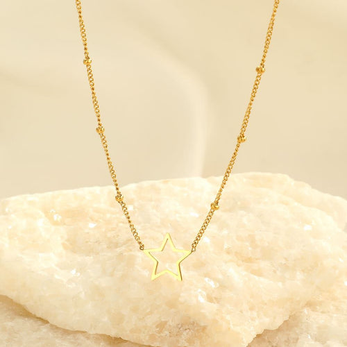 Starry Open Necklace-Gold Plated-State of Style