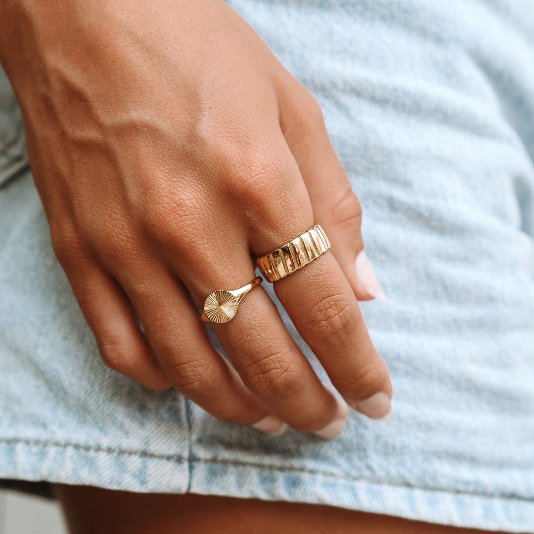 Statement Ring - Stella-6-Gold-State of Style