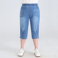 Stay Cool in Plus-Size High-Waisted Summer Shorts!-Sky Blue-2XL-State of Style