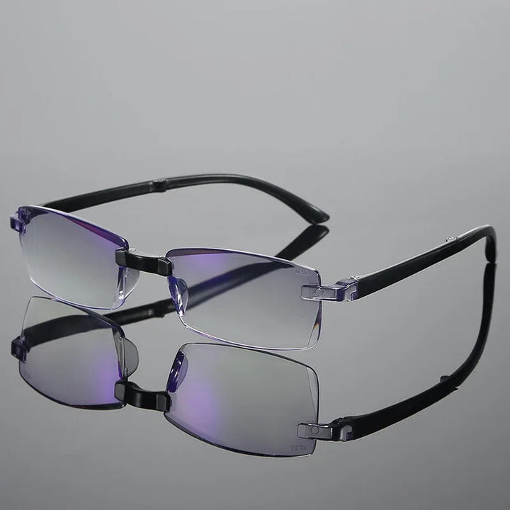 SteadySight Multifocal Reading Glasses (Buy 1, Get 1 Free)-Black (2x)-+1.00-State of Style