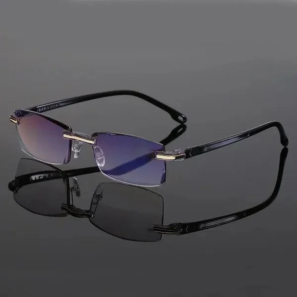 SteadySight Multifocal Reading Glasses (Buy 1, Get 1 Free)-Black (2x)-+1.00-State of Style