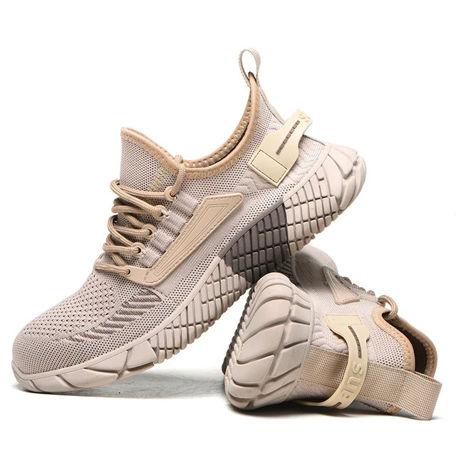 Steel Toe Work Shoes for Men – Dario-Beige-5-State of Style