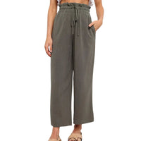 Stephanie Linen Pants – Luxurious & Comfortable-Dark Green-XS-State of Style