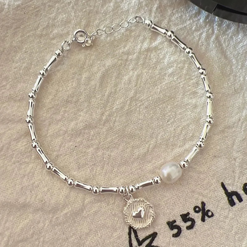 Sterling Silver Bamboo Bead Knot Bracelet | Elegant & Durable Jewellery-State of Style