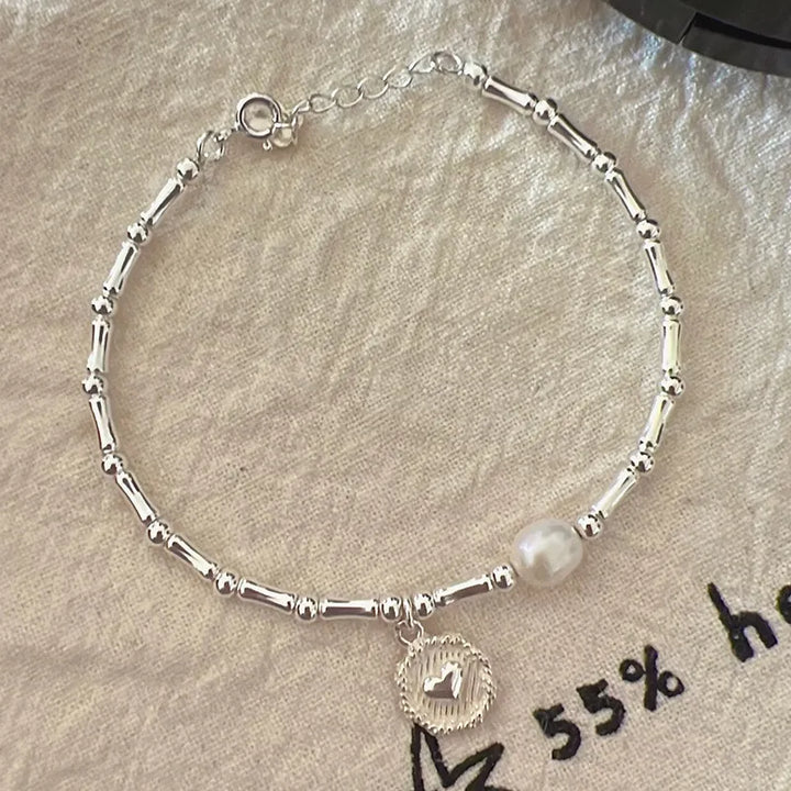 Sterling Silver Bamboo Bead Knot Bracelet | Elegant & Durable Jewellery-State of Style
