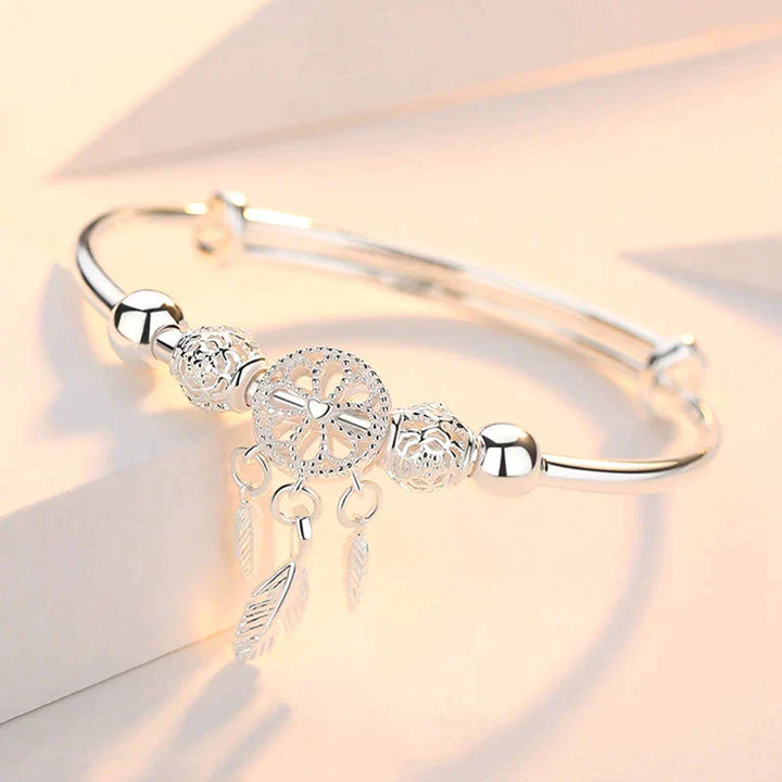 Sterling Silver Dreamcatcher Bracelet | Protection & Positivity Ensemble-State of Style