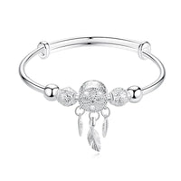 Sterling Silver Dreamcatcher Bracelet | Protection & Positivity Ensemble-State of Style