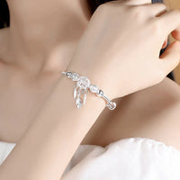 Sterling Silver Dreamcatcher Bracelet | Protection & Positivity Ensemble-State of Style