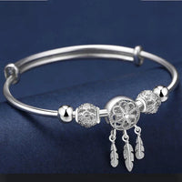 Sterling Silver Dreamcatcher Bracelet | Protection & Positivity Ensemble-State of Style