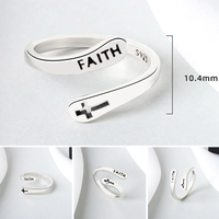 Sterling Silver Faith Ring for Women-State of Style