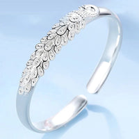 Sterling Silver Peacock Charm Bracelet-State of Style