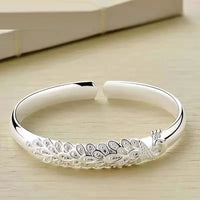 Sterling Silver Peacock Charm Bracelet-State of Style