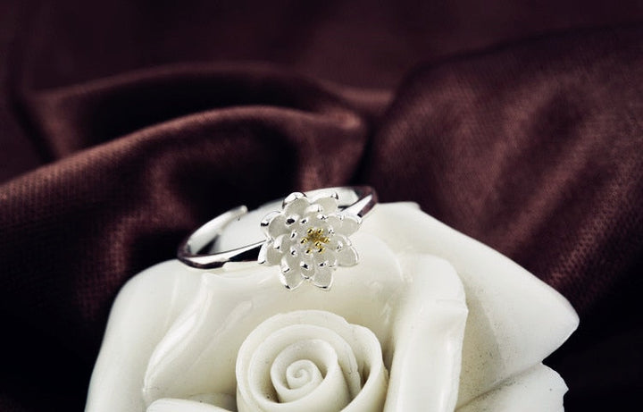 Sterling Silver Ring | Lotus Blossom Design-State of Style