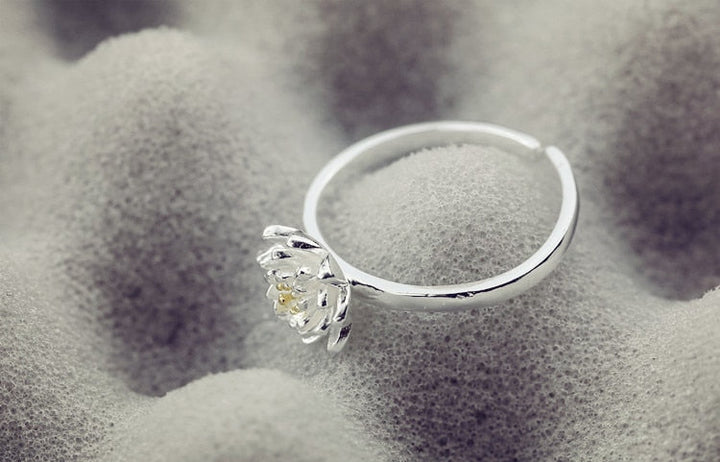 Sterling Silver Ring | Lotus Blossom Design-State of Style