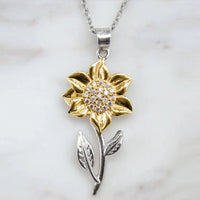 Sterling Silver Sunflower Gold Necklace-State of Style