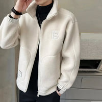 Men's Fleece Jacket with High Collar - Milan