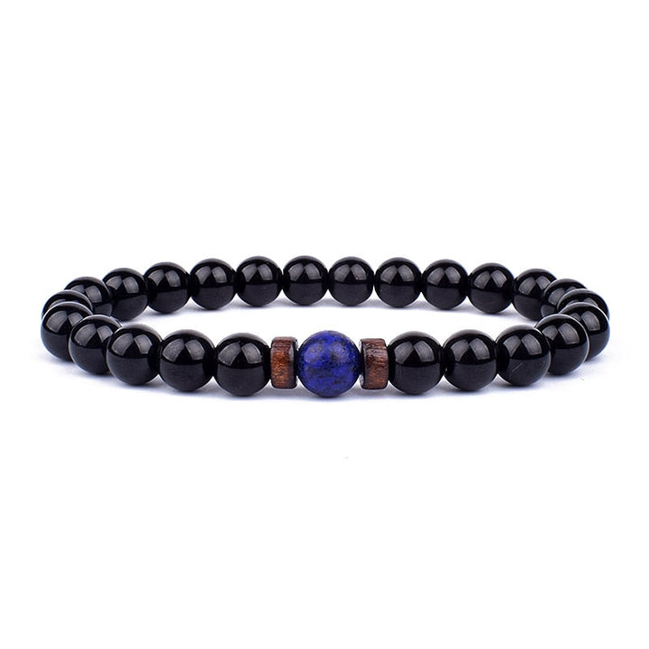Stone Bracelet | Natural Gemstone Jewellery | Women's Fashion Accessory-Blue Crystal-S-17cm-State of Style