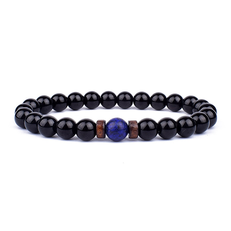 Stone Bracelet | Natural Gemstone Jewellery | Women's Fashion Accessory-Blue Crystal-S-17cm-State of Style