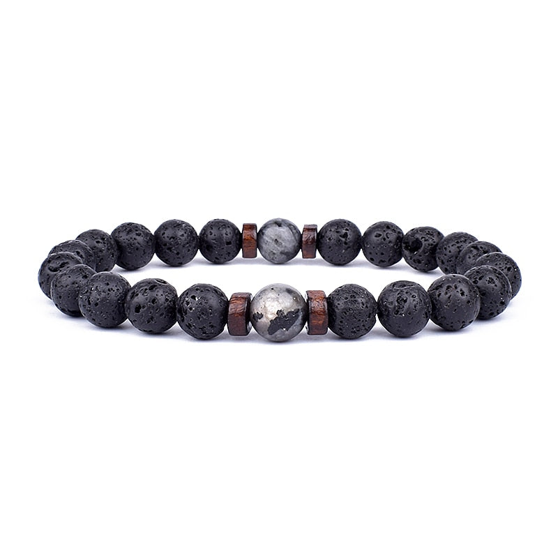 Stone Bracelet | Natural Gemstone Jewellery | Women's Fashion Accessory-Double Silver-S-17cm-State of Style