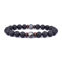 Stone Bracelet | Natural Gemstone Jewellery | Women's Fashion Accessory-Double Silver-S-17cm-State of Style