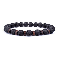 Stone Bracelet | Natural Gemstone Jewellery | Women's Fashion Accessory-Mega Black-S-17cm-State of Style