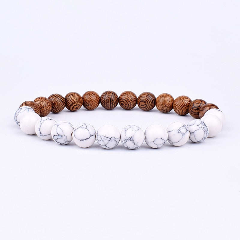 Stone Bracelet | Natural Gemstone Jewellery | Women's Fashion Accessory-Mega Black-S-17cm-State of Style