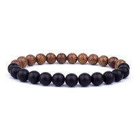 Stone Bracelet | Natural Gemstone Jewellery | Women's Fashion Accessory-Mega Black-S-17cm-State of Style