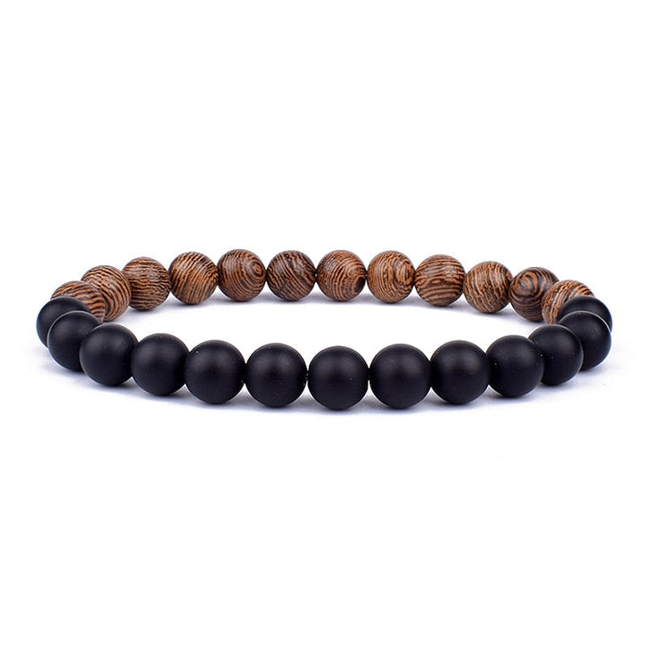 Stone Bracelet | Natural Gemstone Jewellery | Women's Fashion Accessory-Mega Black-S-17cm-State of Style