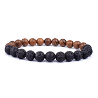 Stone Bracelet | Natural Gemstone Jewellery | Women's Fashion Accessory-Mega Black-S-17cm-State of Style