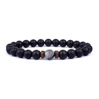Stone Bracelet | Natural Gemstone Jewellery | Women's Fashion Accessory-Mega Black-S-17cm-State of Style