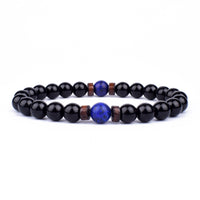 Stone Bracelet | Natural Gemstone Jewellery | Women's Fashion Accessory-Mega Black-S-17cm-State of Style