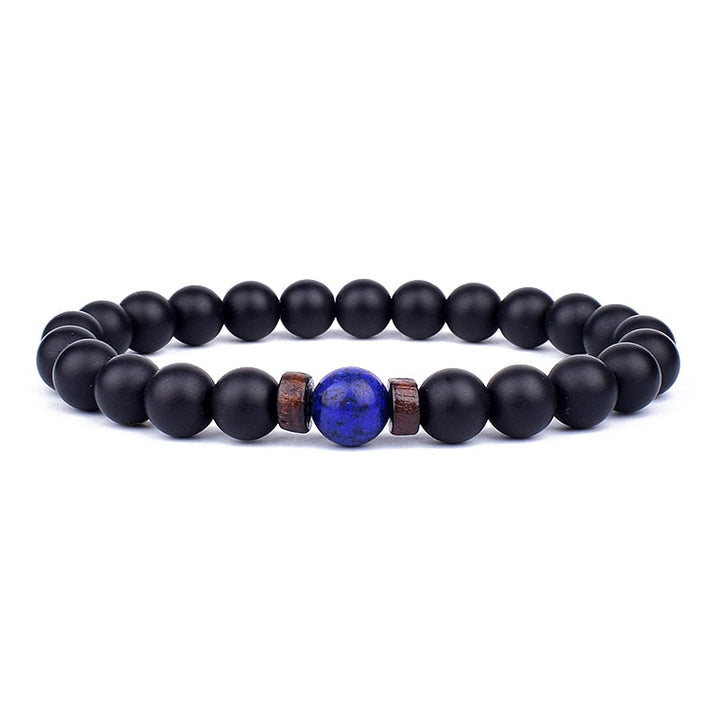 Stone Bracelet | Natural Gemstone Jewellery | Women's Fashion Accessory-Mega Black-S-17cm-State of Style