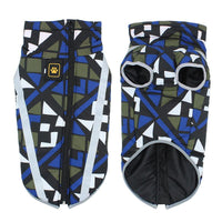 StormGuard Waterproof Winter Dog Coat-Blue Check-XS-State of Style