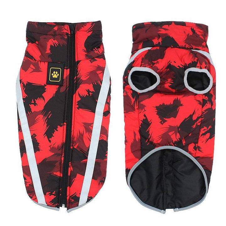 StormGuard Waterproof Winter Dog Coat-Red Graffiti-XS-State of Style