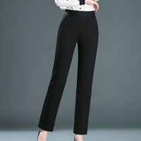 Straight Ladies' Trousers with Timeless Design - Celeste-Black-XS-State of Style