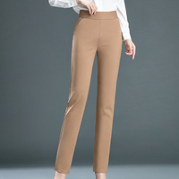 Straight Ladies' Trousers with Timeless Design - Celeste-Brown-XS-State of Style