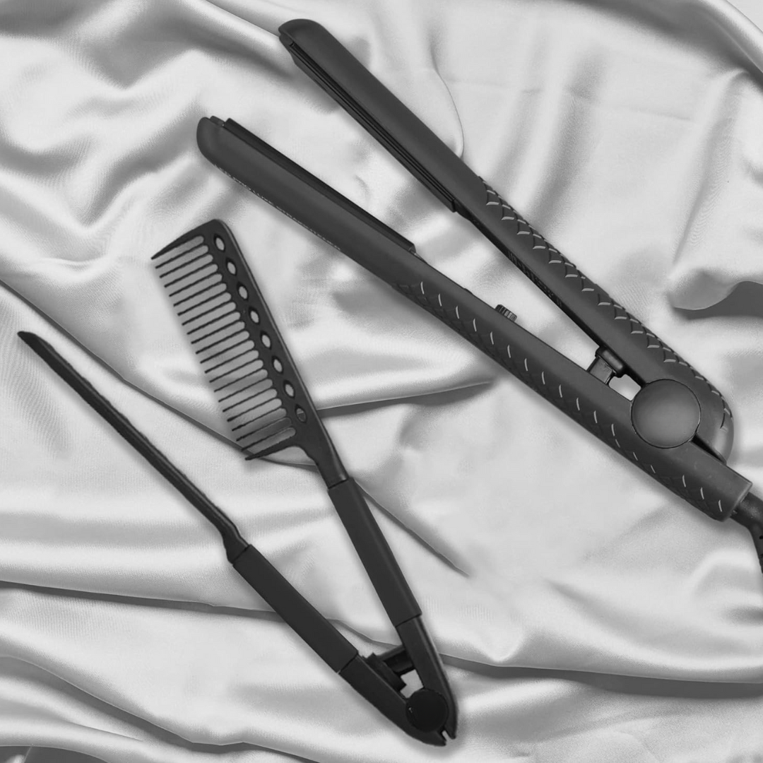 Straightening Comb – Blow Dry Comb for Effortless Hair Styling-Black-State of Style