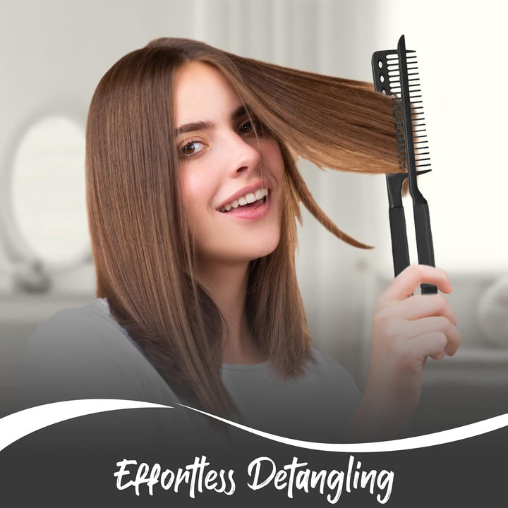 Straightening Comb – Blow Dry Comb for Effortless Hair Styling-Black-State of Style