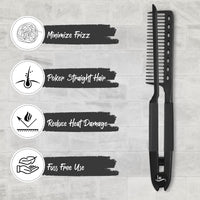 Straightening Comb – Blow Dry Comb for Effortless Hair Styling-Black-State of Style