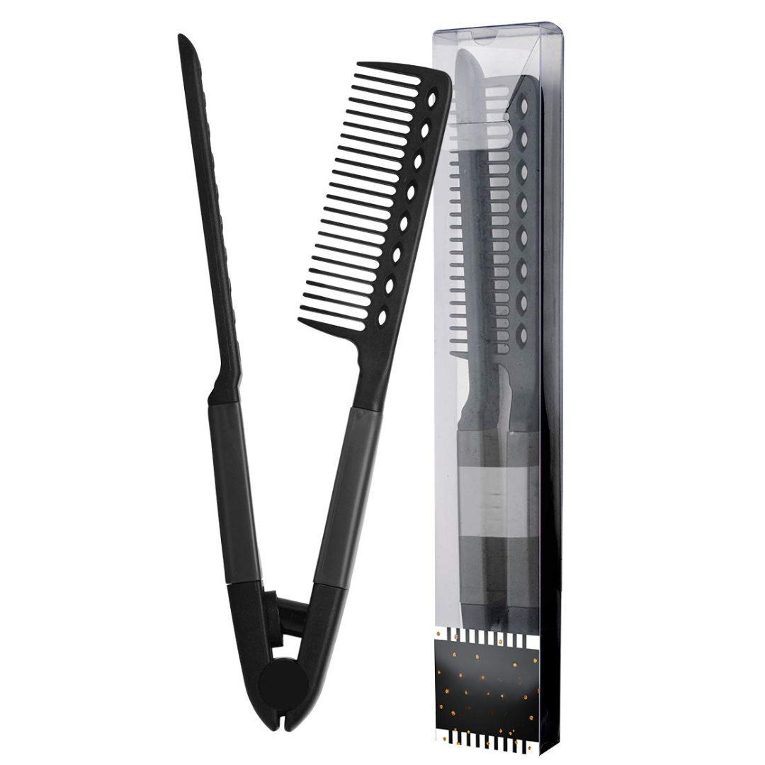 Straightening Comb – Blow Dry Comb for Effortless Hair Styling-Black-State of Style