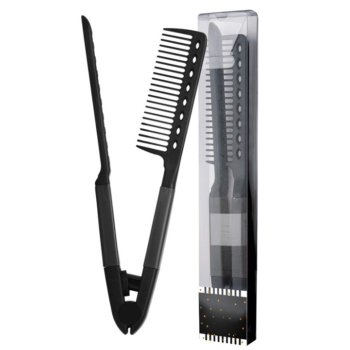 Straightening Comb – Blow Dry Comb for Effortless Hair Styling-Black-State of Style