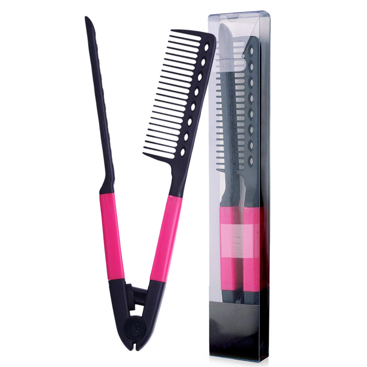 Straightening Comb – Blow Dry Comb for Effortless Hair Styling-Pink-State of Style