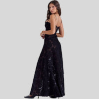 Strapless Lace Maxi Dress with Square Neckline - Ayla-Black-XS-State of Style