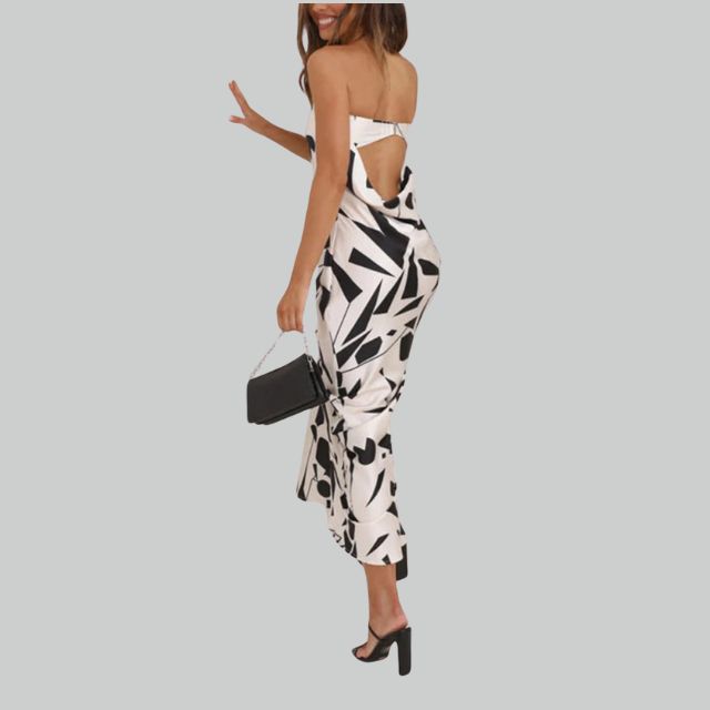 Strapless Maxi Dress with Airy Fit – Jade-Black-XS-State of Style