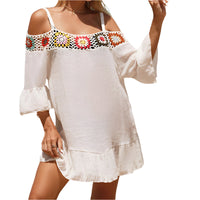 Strapless mini dress with a loose fit – Livia-Beige-One size-State of Style