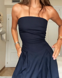 Strapless & Stylish Women's Jumpsuit for Every Occasion – Elina-Navy blue-XS-State of Style