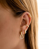 Strass Earring - Luna-Silver-State of Style