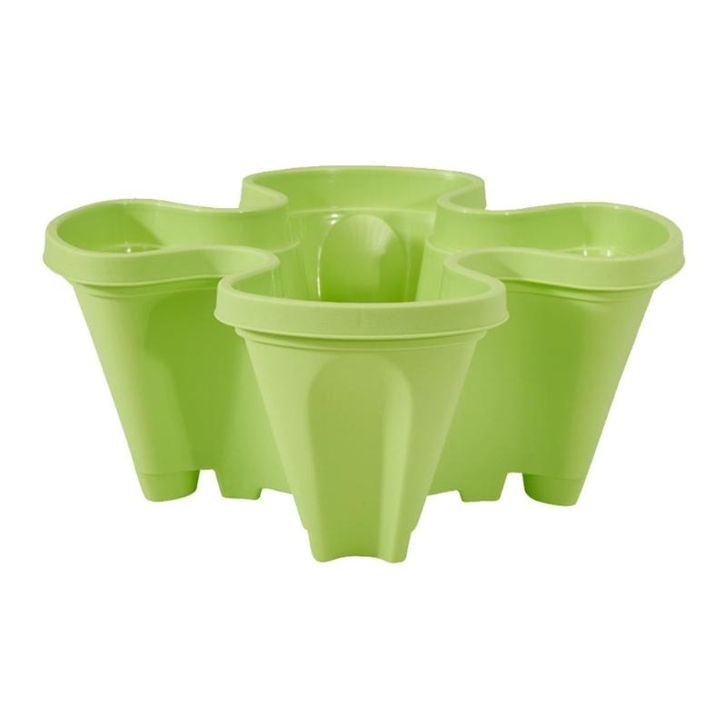 StrawberryStack Space-Saving Stackable Planters-Green-State of Style