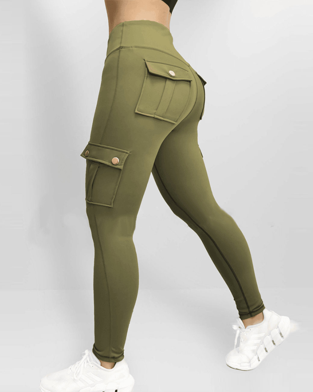 Stretch Cargo Trousers - Livia-Green-XS-State of Style